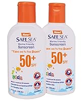 Vista 4 de Safe Sea Loción protectora antipicaduras - SPF50 - Protector solar hipoalergénico para prevención de medusas y piojos marinos, paquete de 3