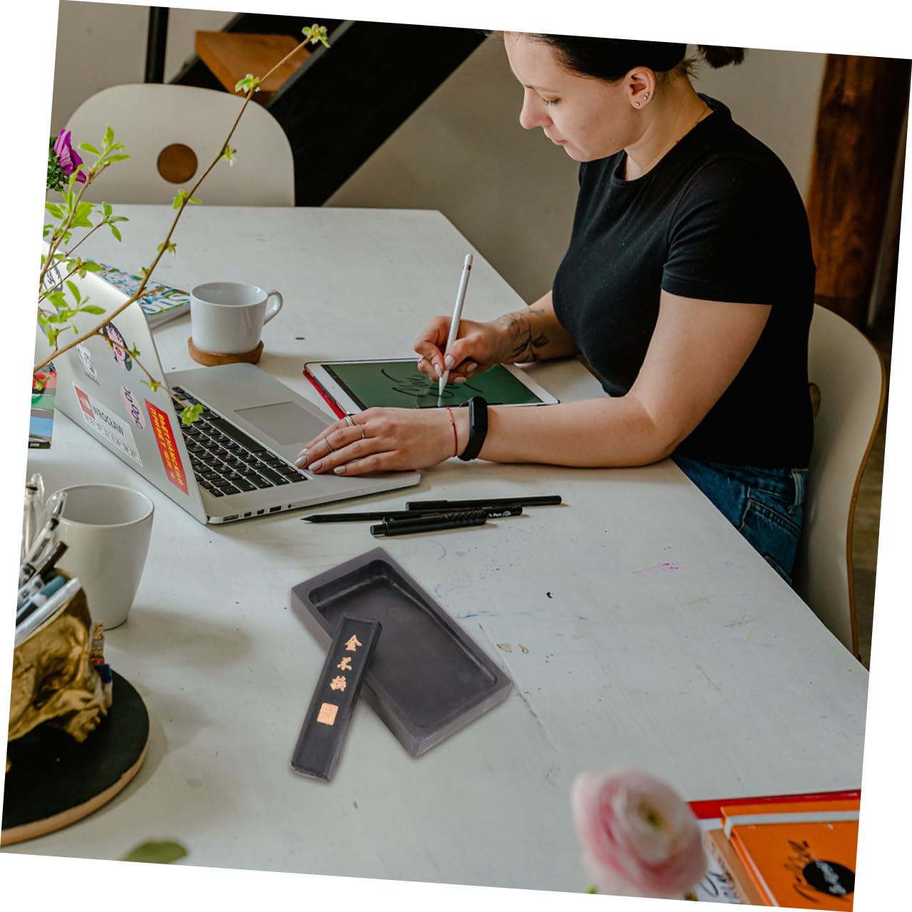 4ensembles Encre Pour Accessoire Pratique Pour Écriture Et Dessin Pour Étudiants Et Artistes
