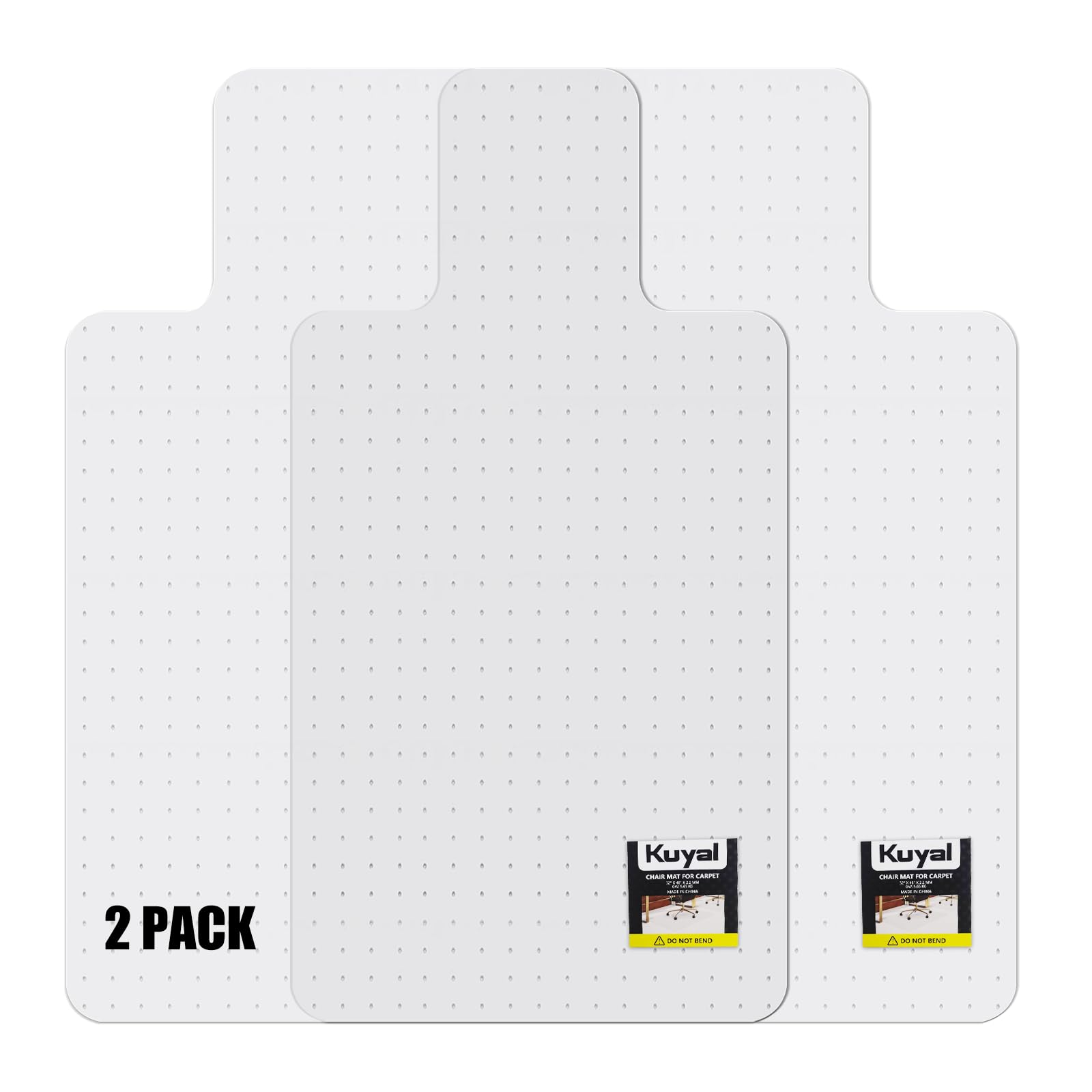 Photo 1 of Kuyal Office Chair Mat for Carpet, 2 Pack Heavy Duty Computer Chair Mat