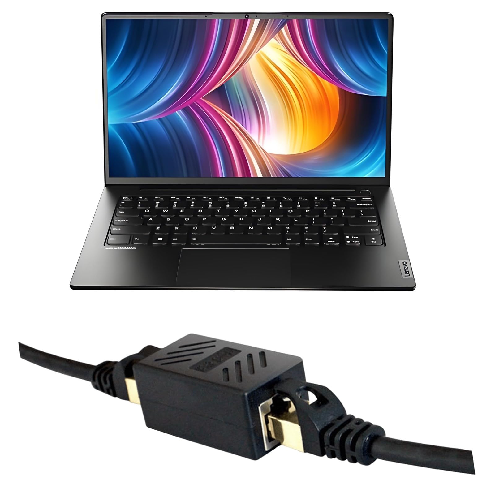 Accoppiatori RJ45 Cat5, (confezione da 30 pezzi) in linea accoppiatore Cat5 Cat5e Cat6 Cat7 cavo Ethernet 8P8C Extender adattatore femmina a femmina, nero