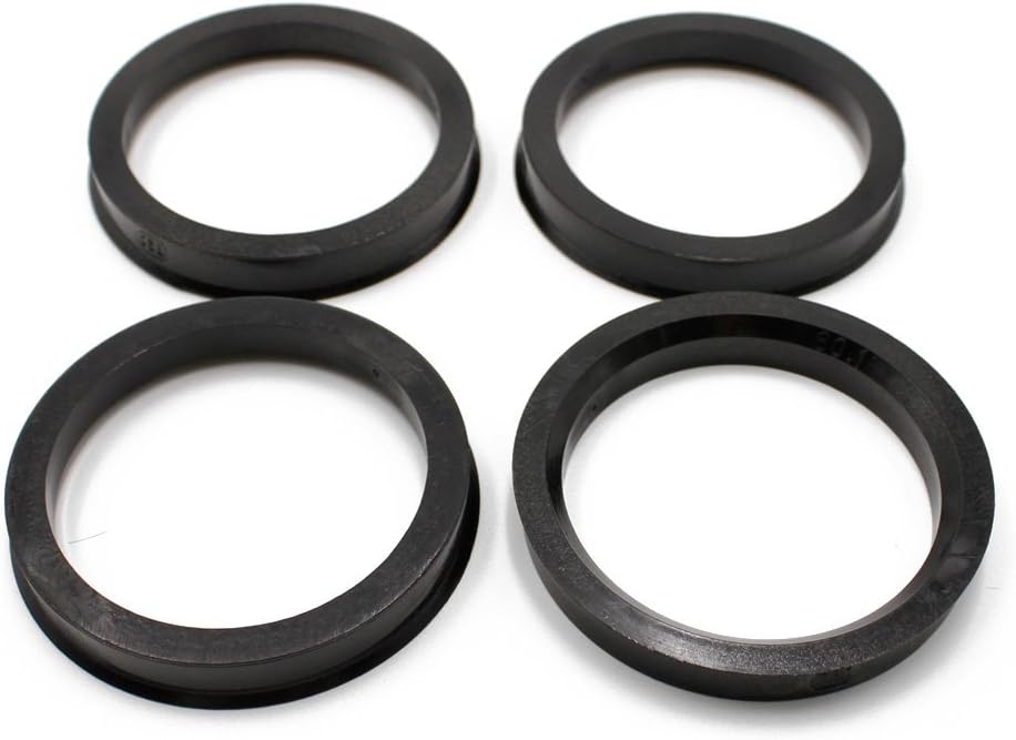 DOTI CAMP 73.1mmOD-60.1mmID Wheel Hub Centric Rings Plastic(Black, set of 4) For Toyota Lexus