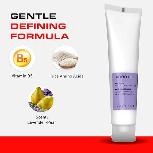 Miniatura 10 de ARROJO Curl Control Curly Hair Gel  Curly Hair Products for Unruly Curls  Sulfate Free Curl Gel wVitamin B5  Hair Gel for Curly Hair to Calm &