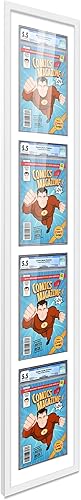 Miniatura 37 de Poster Palooza Marco de cómic con paspartú para 2 cómics CGC, CBCS o PGX Graded Comics – Marco de cómic negro para cómics de 8.125 x 13 pulgadas