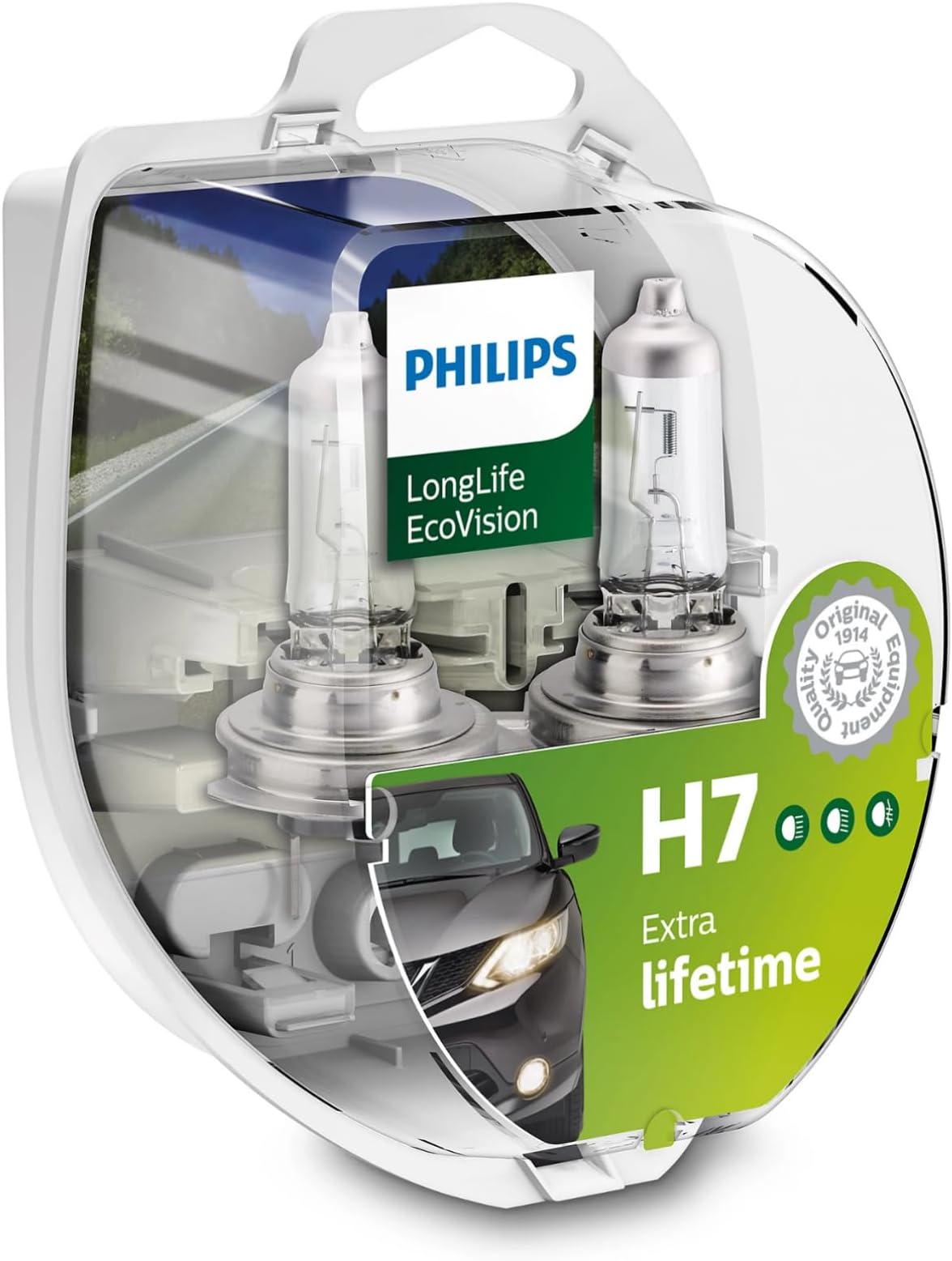 H7 12V 55W PX26d LongLife EcoVision 2 St.