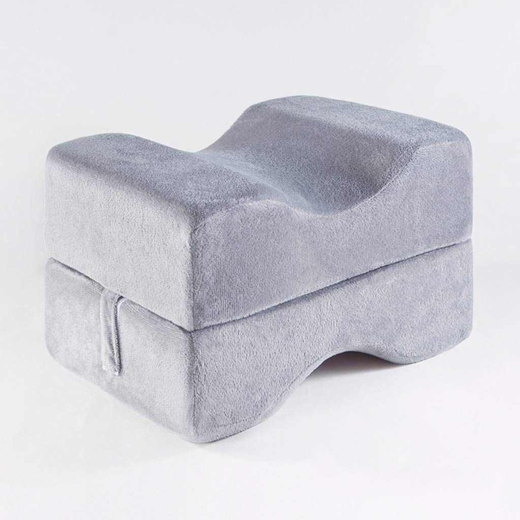 RUIVE Folding Leg Pillow with Memory Foam Knee Pillow, Knee Pillow for Sleeping on Side, for Side Sleepers Lower Leg Back Hip Knee Joint (Double Pillow Shape)