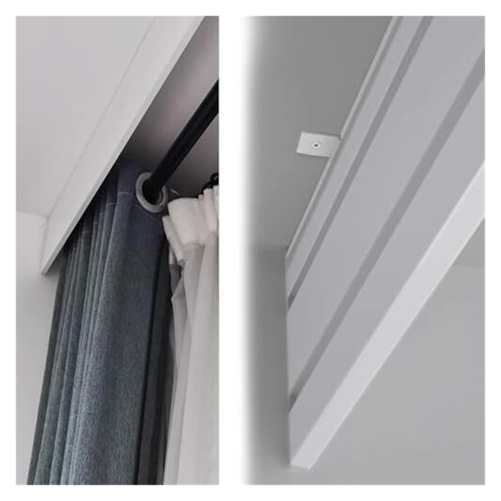 Cenefa de caja sin rieles y divisor de habitación con panel de aluminio de 3,2 m