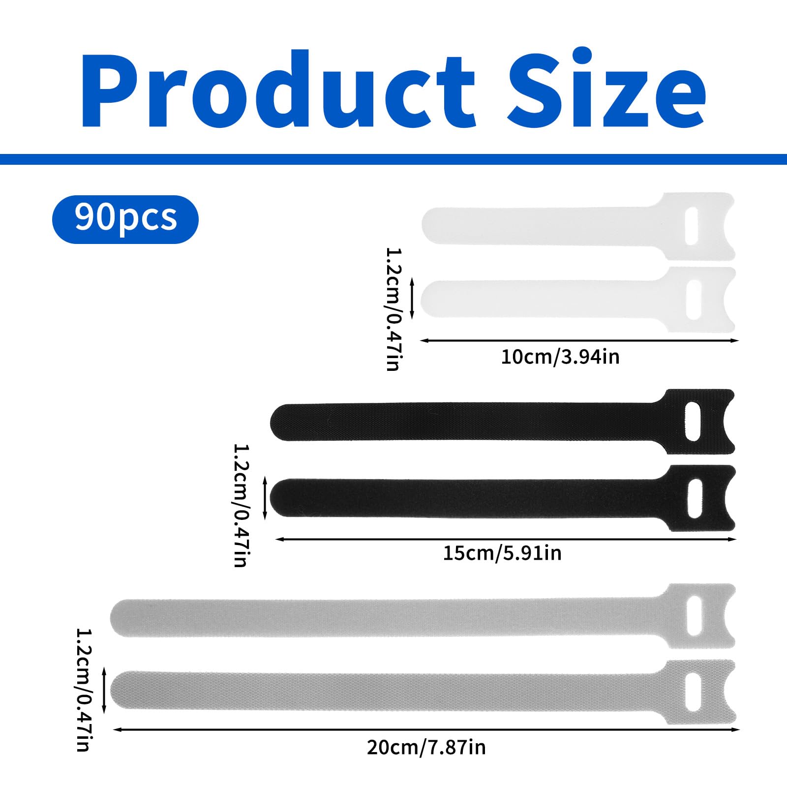 Reusable Cable Wraps Snapklik.com : 90 PCS Reusable Fastener Straps Cable Ties Reusable Data ...