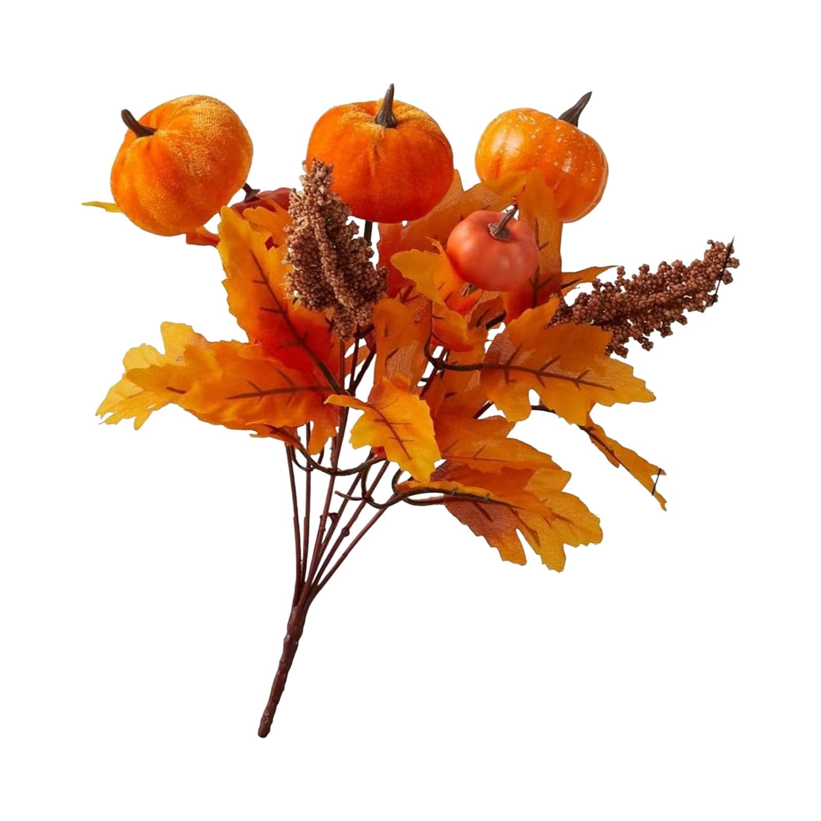 Kalttoy Thanksgiving Pumpkin Blossomy Display Green Not Deadly Spume Velutinous Craft Fall Home Deck for Halloween Highlight Shelf Formatting Thanksgiving Garnishes