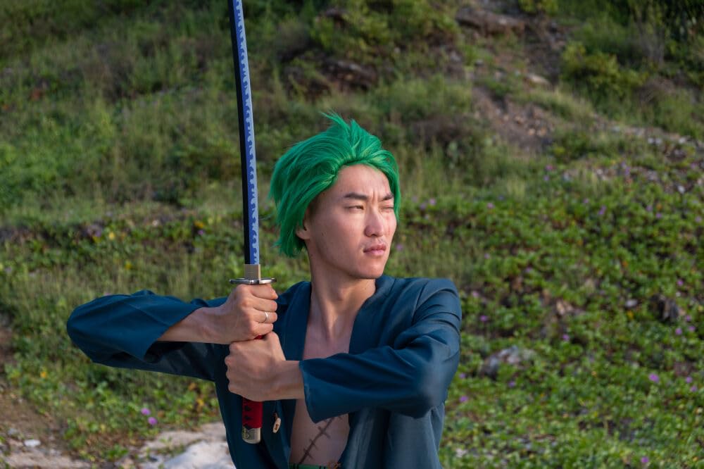 Spada Cosplay Katana di bambù Anime, Spada di Un Pezzo Ispirata a Katana Roronoa Zoro 105 cm 41 Pollici Una varietà di Stili tra Cui Scegliere