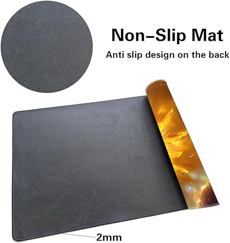 Miniatura 4 de SIXTORE Juego de mesa prémium de 24 x 14 pulgadas, tapete de juego TCG compatible con OCG CCG RPG MTG, alfombrilla de escritorio (orden brillante)