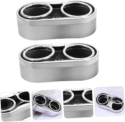 Miniatura 4 de 2 portavasos para automóvil, duradero, doble agujero, para vehículos, almacenamiento estable de bebidas para automóviles, camiones, SUV, accesorios