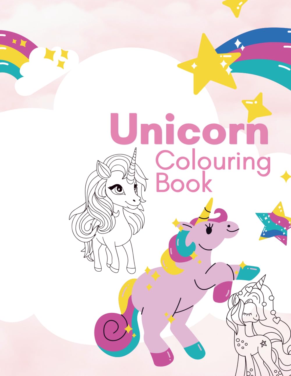 Unicorn Coloring Book For Kids: Fun and Magical Coloring Pages for Kids Ages 4–8 Adorable Unicorns to Color for Kids A Cute and Magical Coloring Adventure for Kids