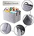 felt storage basket,Filz Aufbewahrungsbox,Filzkorb Grau Rechteck,Faltbar, mit Zwei Weichen Griffen,für Kleidung, Handtücher, Accessoires und Kinderspielzeug aufzubewahren,Groß 38 x 28 x 24 cm