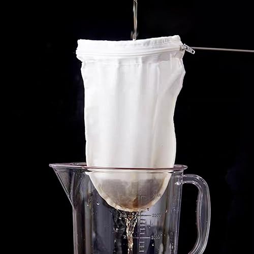 Miniatura 4 de Bolsas de malla ultra fina, colador de malla fina reutilizable con asa, colador de yogur, paños de queso, adecuado para filtrar té, yogur, jugo,