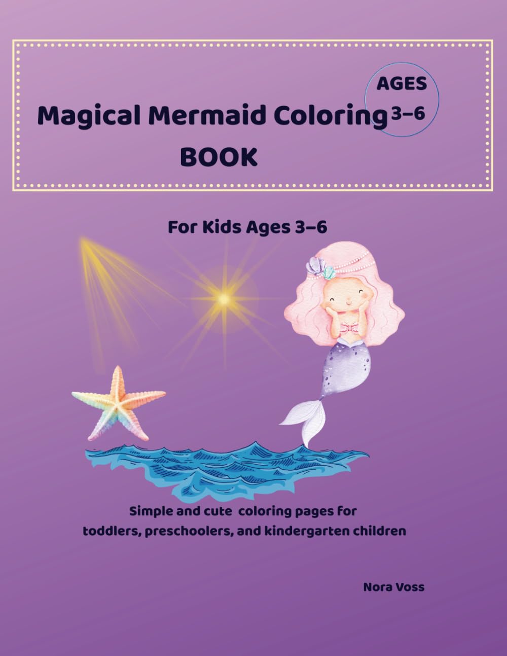 Big & Easy Magical Mermaid Coloring Book for Kids Ages 3–6: Cute and Simple Magical Mermaid Coloring Pages with Ocean Fantasy Scenes for Toddlers and Preschool Kids