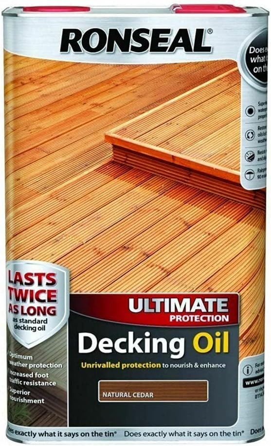 Cuprinol 2.5L Decking Oil and Protector Natural Cedar Amazon.co.uk