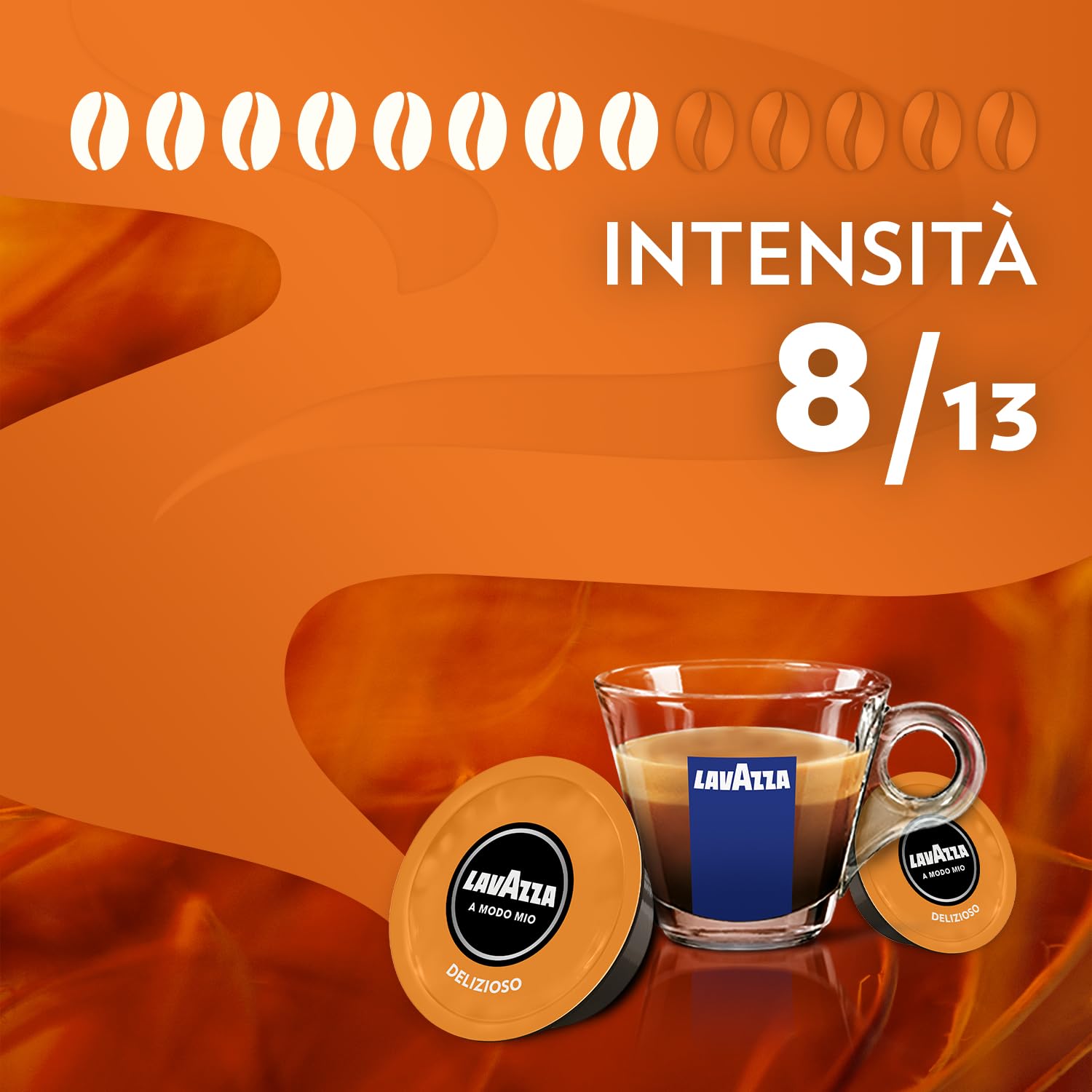 Lavazza Modo Mio Espresso Delizioso - 160 cápsulas para máquina de café en cápsulas, tamaño mediano