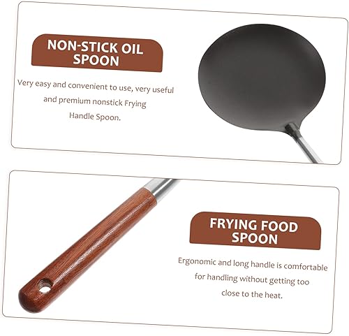 Miniatura 7 de Cuchara de freír cuchara de aceite antiadherente para freír aperitivos mango largo