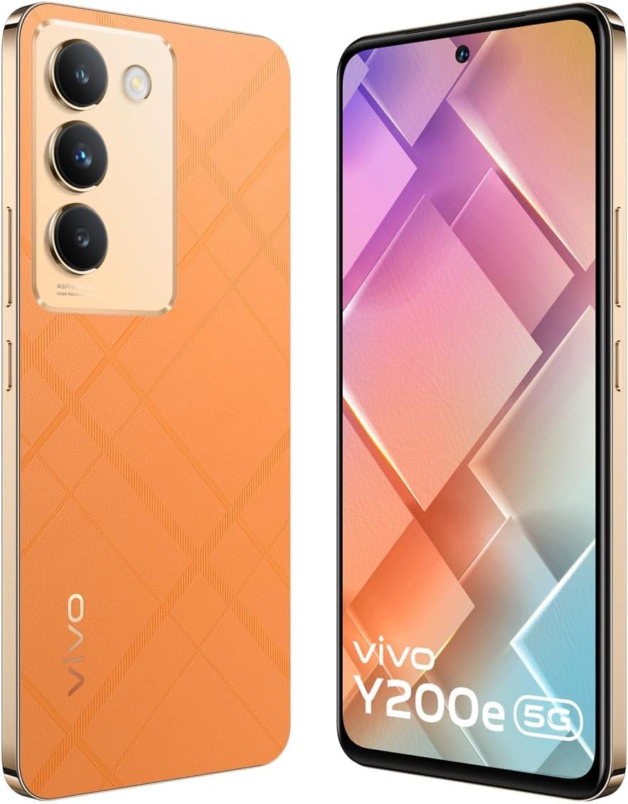 vivo Y200e 5G (Saffron Delight, 8GB RAM, 128GB Storage) Without Offer
