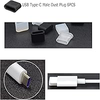 Vista 7 de 36 tapones USB antipolvo, tapón antipolvo USB tipo C, protector de puerto de silicona suave micro USB, protector de puerto antipolvo para puertos