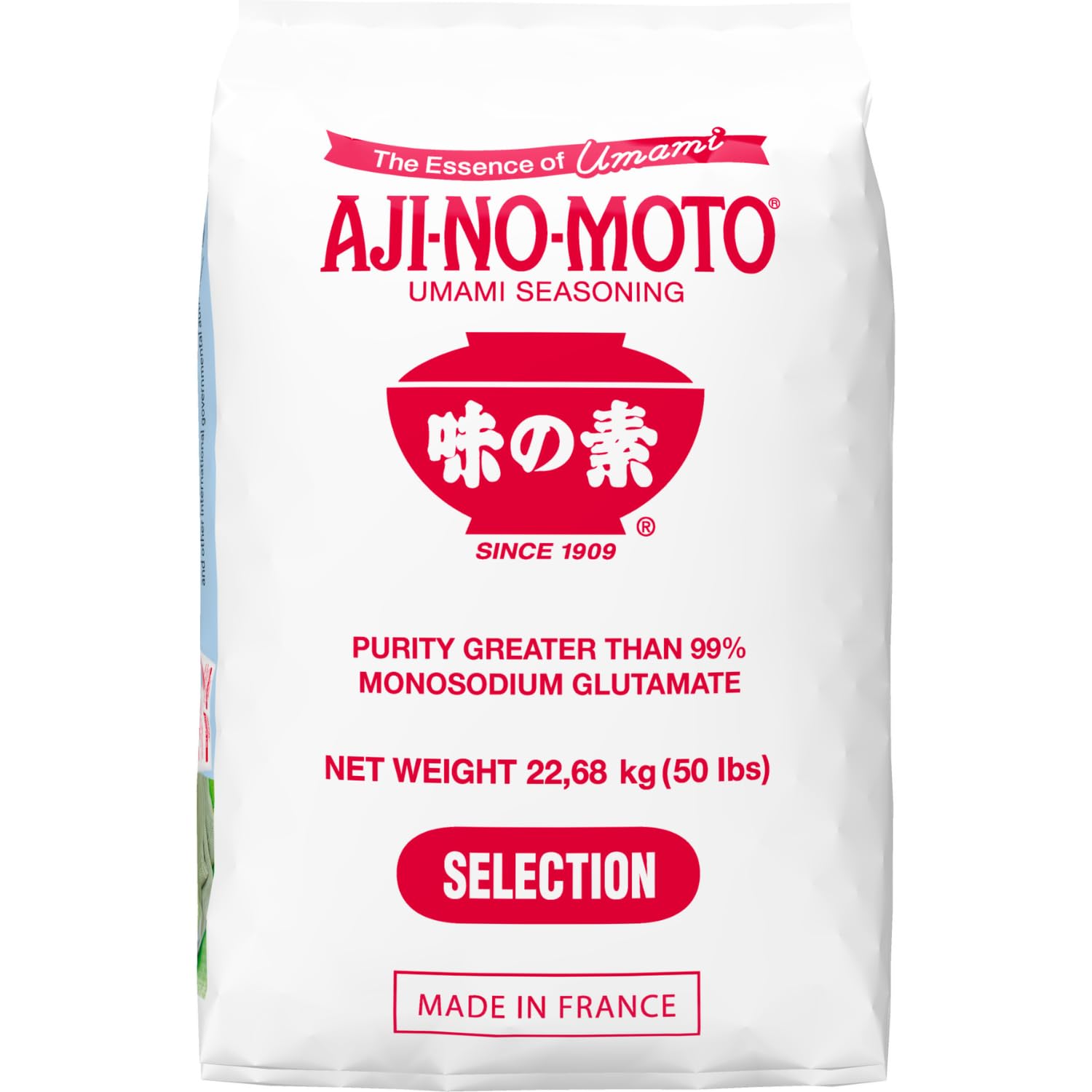 AJINOMOTO - Glutamate monosodique - 1 X 22,7 KG