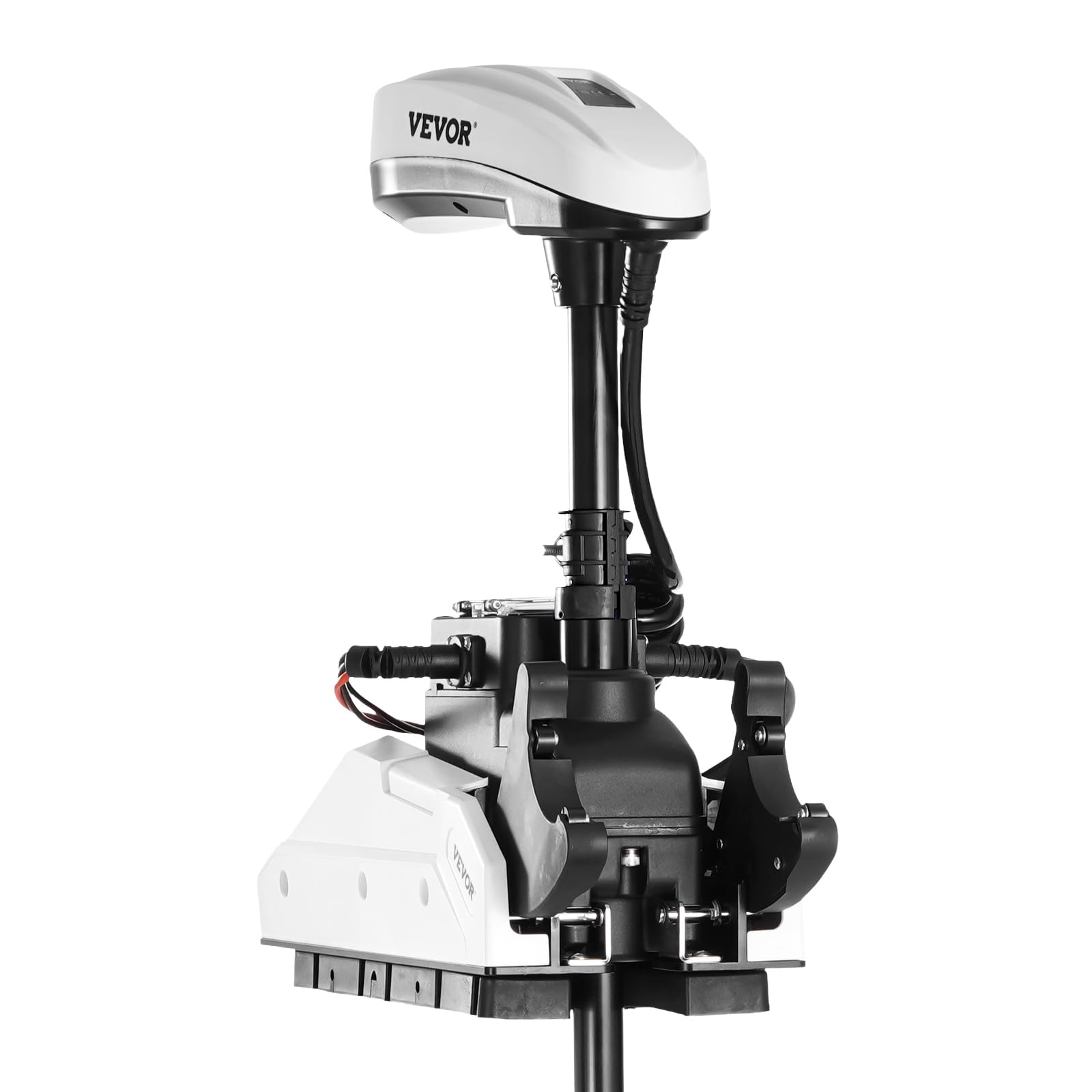 VEVOR Motore per Barca da Traina, Spinta 25 kg, Motore Fuoribordo Elettrico 12 V con GPS, Albero 915 mm, 10 Velocità, Telecomando, Indicatore Batteria LCD, per Kayak, Acqua Dolce Salata