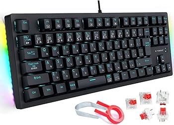 RGB ワイヤレスメカニカルキーボード | 新品同様 | 日本語配列 Amazon | [日本語配列]E-YOOSO ゲーミングキーボード メカニカル