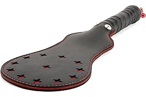 Leather Spanking Paddle with 14.1-Inch BDSM Sex Toy for Paddle Sex Play,...