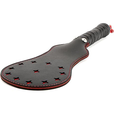 Leather Spanking Paddle with 14.1-Inch BDSM Sex Toy for Paddle Sex Play,...