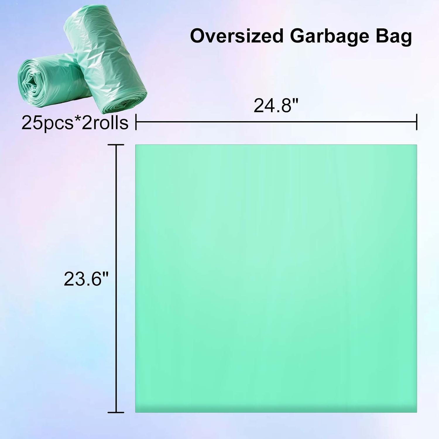 Dedicated to Lohhuby Automatic cat litter box Drawer Liners – 2 Rolls of Heavy-Duty Bags (25 Per Roll), Large Capacity, Tear-Proof, Multi-Purpose for Home or Office Use
