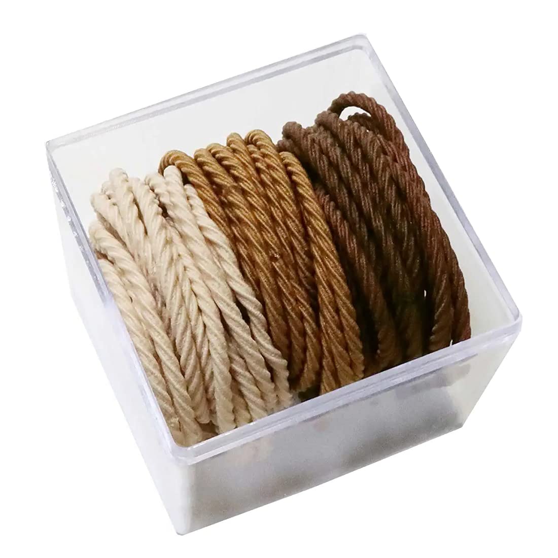 XPEX 50 Piezas Gomas del Pelo, Elástico Pelo Gomas, Suave Elástico Gomas para el Pelo,Alta Elasticidad, amigable con el Cabello, Adecuado para Todo Tipo de Cabello,para Mujeres y Niñas(café marrón)