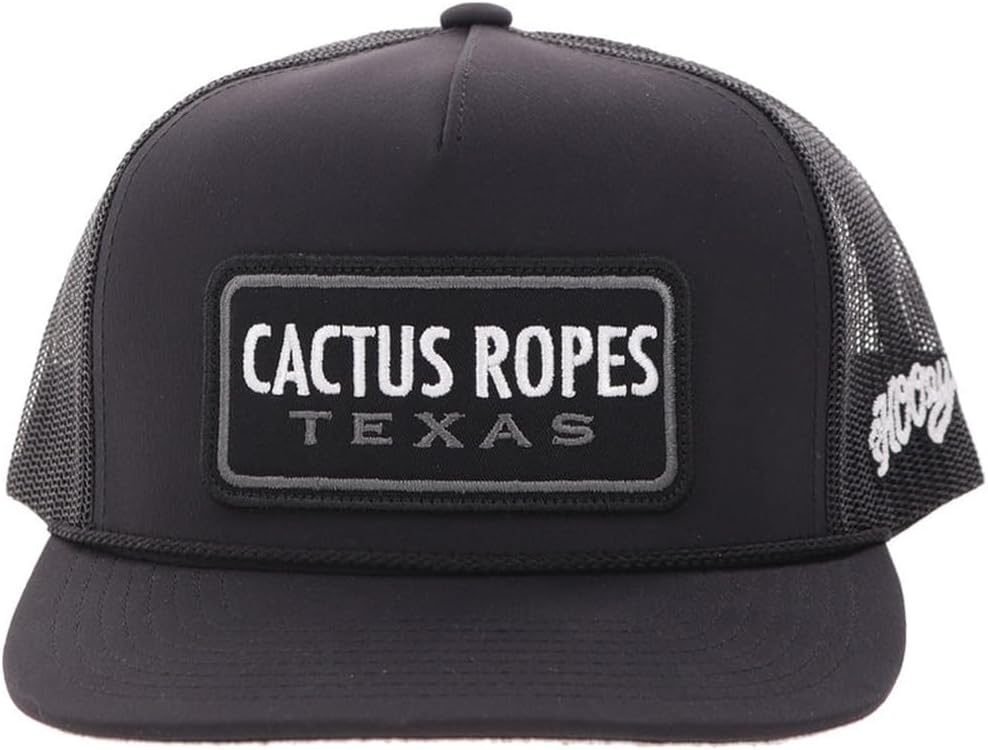 HOOEY Cactus Ropes Patch Trucker Hat for Men Adjustable Snapback Mesh Baseball Cap Breathable Western Hat - Image 4
