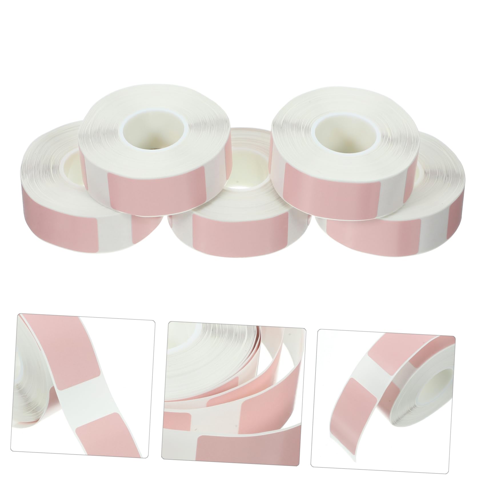 Tofficu 5 Ensembles Autocollant D'étiquette Étiquette Autocollantes Etiquettes Autocollantes Étiquette Vierge Thermique Point Étiquette Collante Livrer L'étiquette Rose 5 Rouleaux * 5