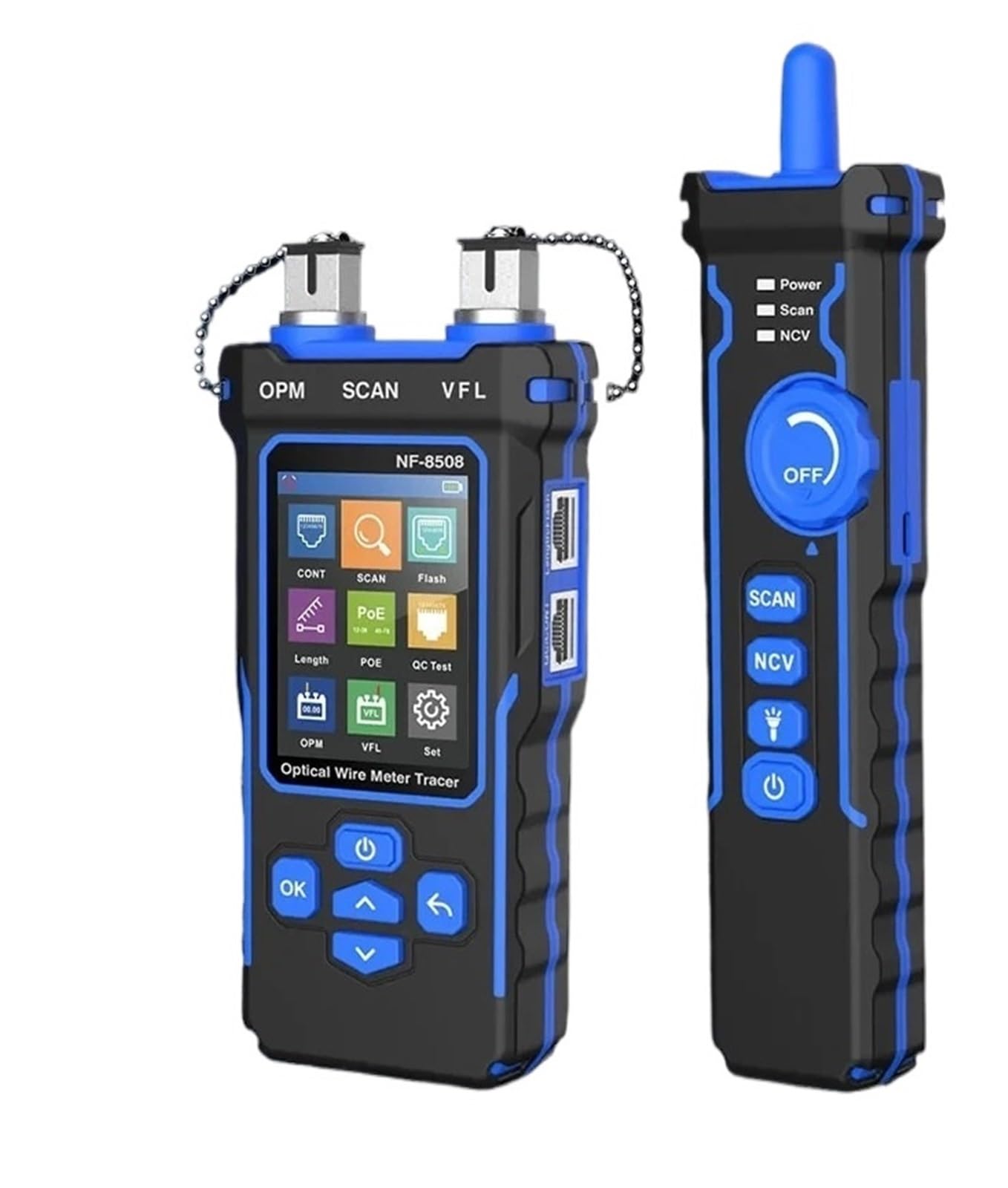 Tester per fibra ottica, Tester for cavi di rete CAT5 CAT6 POE Network Line Finder OPM VFL 10mw