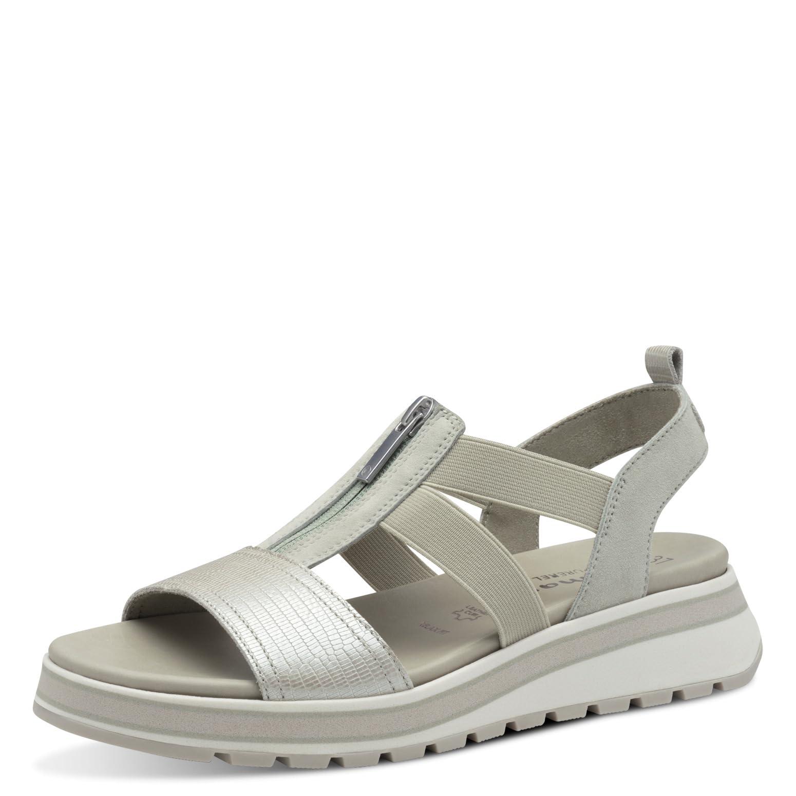 Tamaris Damskie sandały, damskie sandały, wymienna wkładka, Comfort Lining