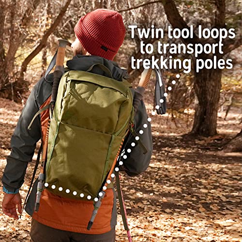 Image of Kelty Asher Backpack, Daypack to Multi-Day Backpacking Capacity, Hiking, Lightweight Travel Pack, Internal Frame (24L Moss)