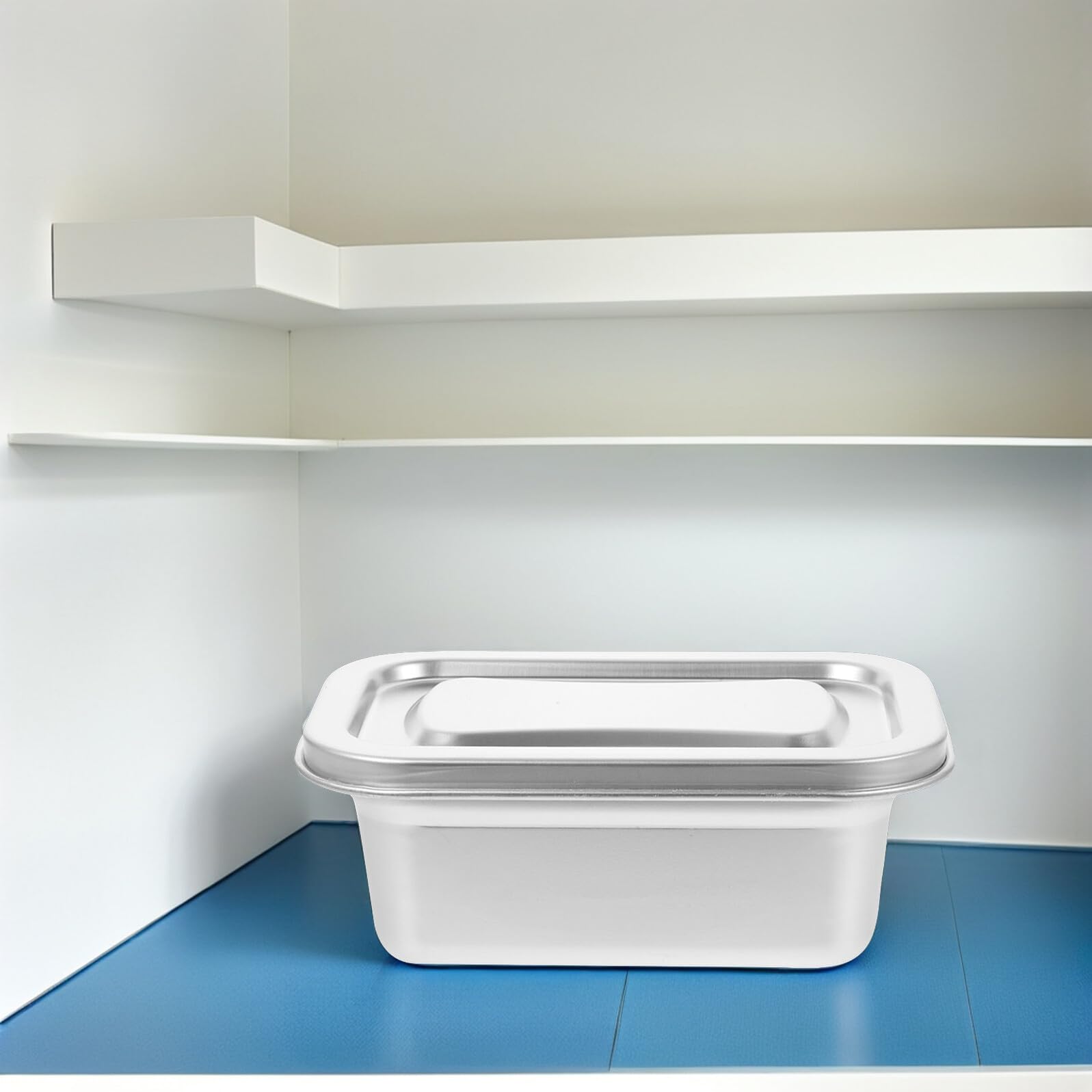 Edelstahl Eiscremebehälter 2 Stück-pack 0,72 L mit Deckel