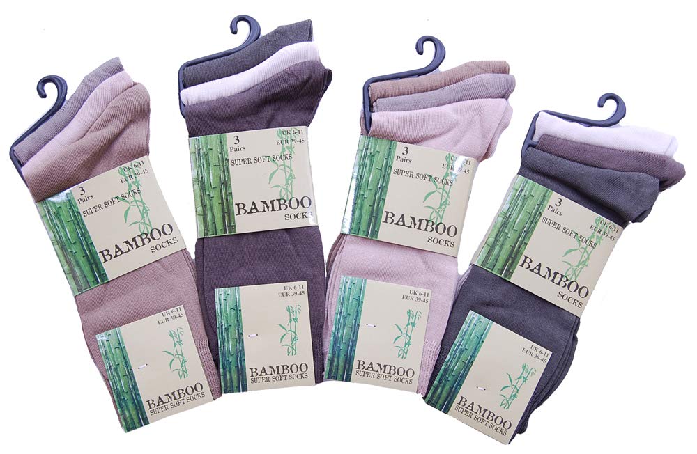 Undercover Men's Brown Mix 6 Pairs Bamboo Super Soft Se044 Socks Browns