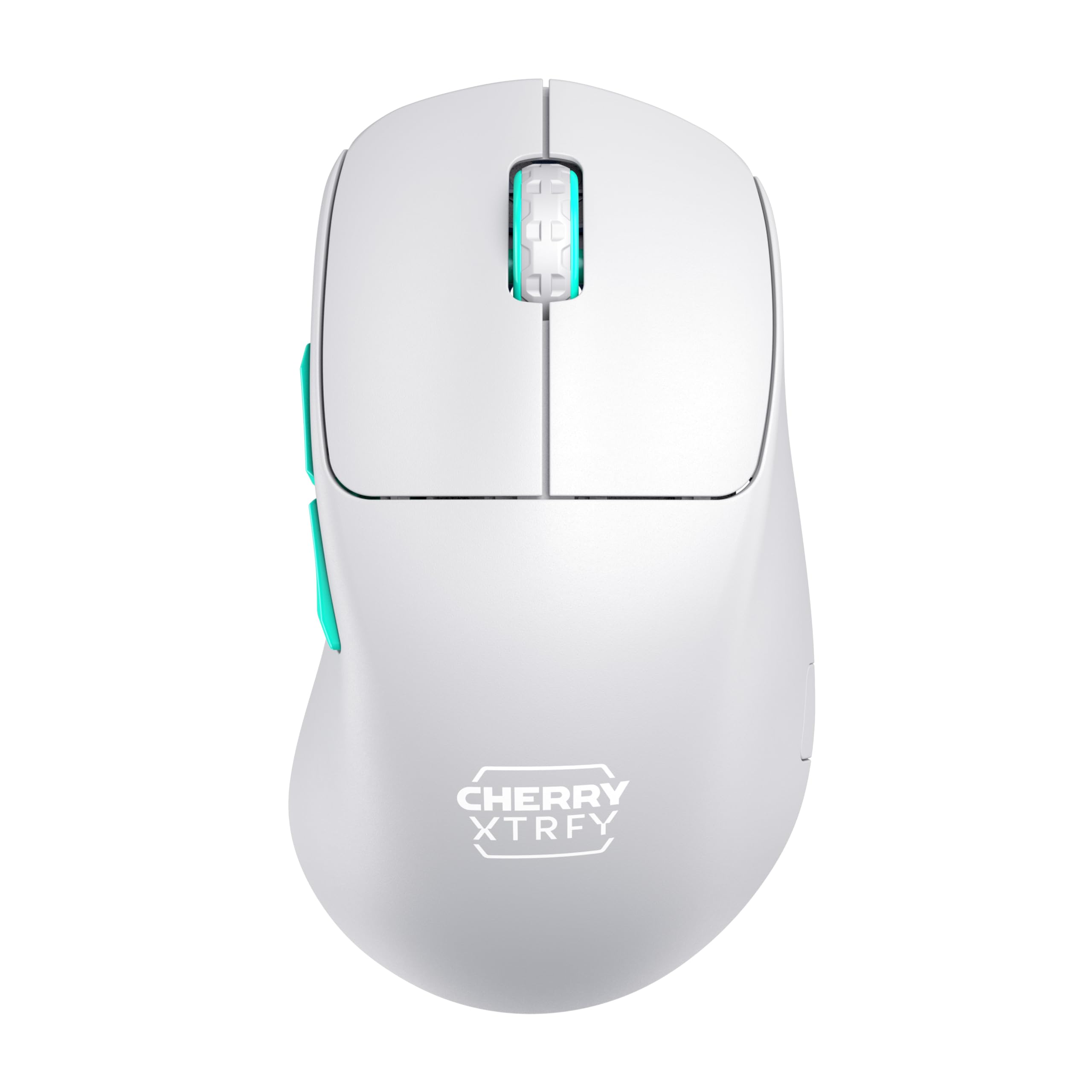 CHERRY XTRFY M64 Wireless, Ultraleichte Kabellose Gaming-Maus, 2,4 GHz Funk, Optimiert für esports, Ergonomische Form mit Besonders Niedriger Front, Weiß