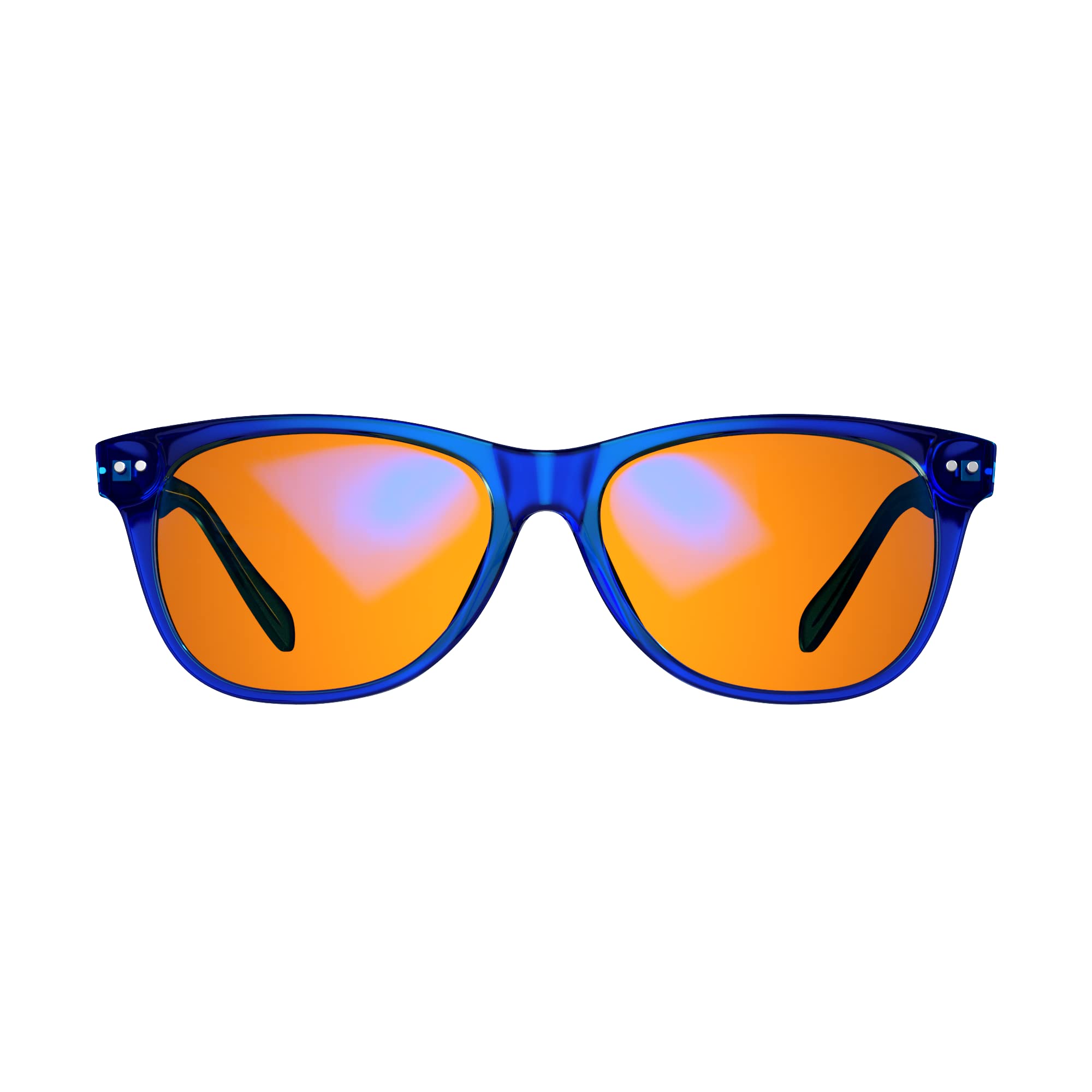 SwanwickCrystal Night Swannies : Premium Blue Light Blocking Glasses for Better Sleep and Eye Strain Relief - One Size Fits Most-Sapphire