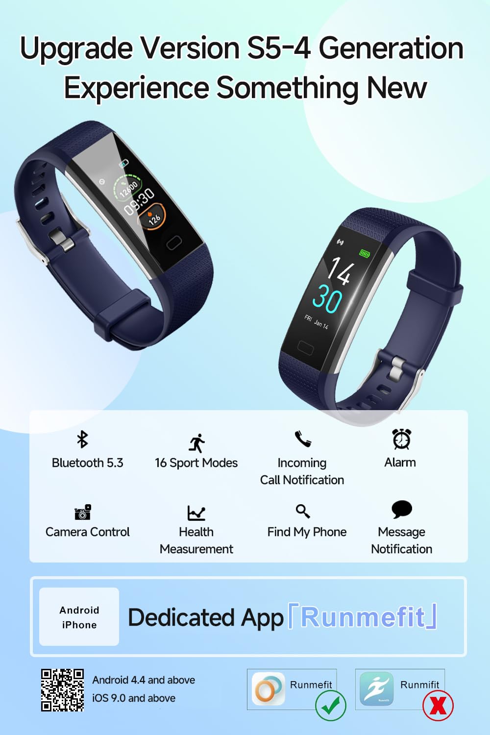 SLuB Smartwatch Multi Sport, monitorowanie aktywności, rejestrowanie snu, powiadomienie o siedzącym trybie życia, długi czas czuwania, pełny ekran dotykowy, wodoodporność IP68, dla iPhone'a i