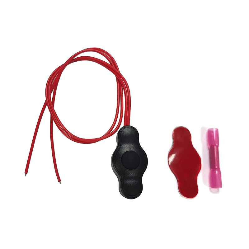Interruptor de pressão liga/desliga NBWDY 12 V à prova d’água com conector rápido – Cabo de 39,6 cm