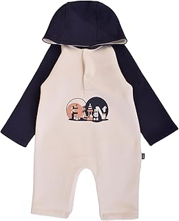 سالوبيت قصير بغطاء للرأس وأكمام طويلة بلونين للأولاد الصغار والأطفال الصغار من جونيور