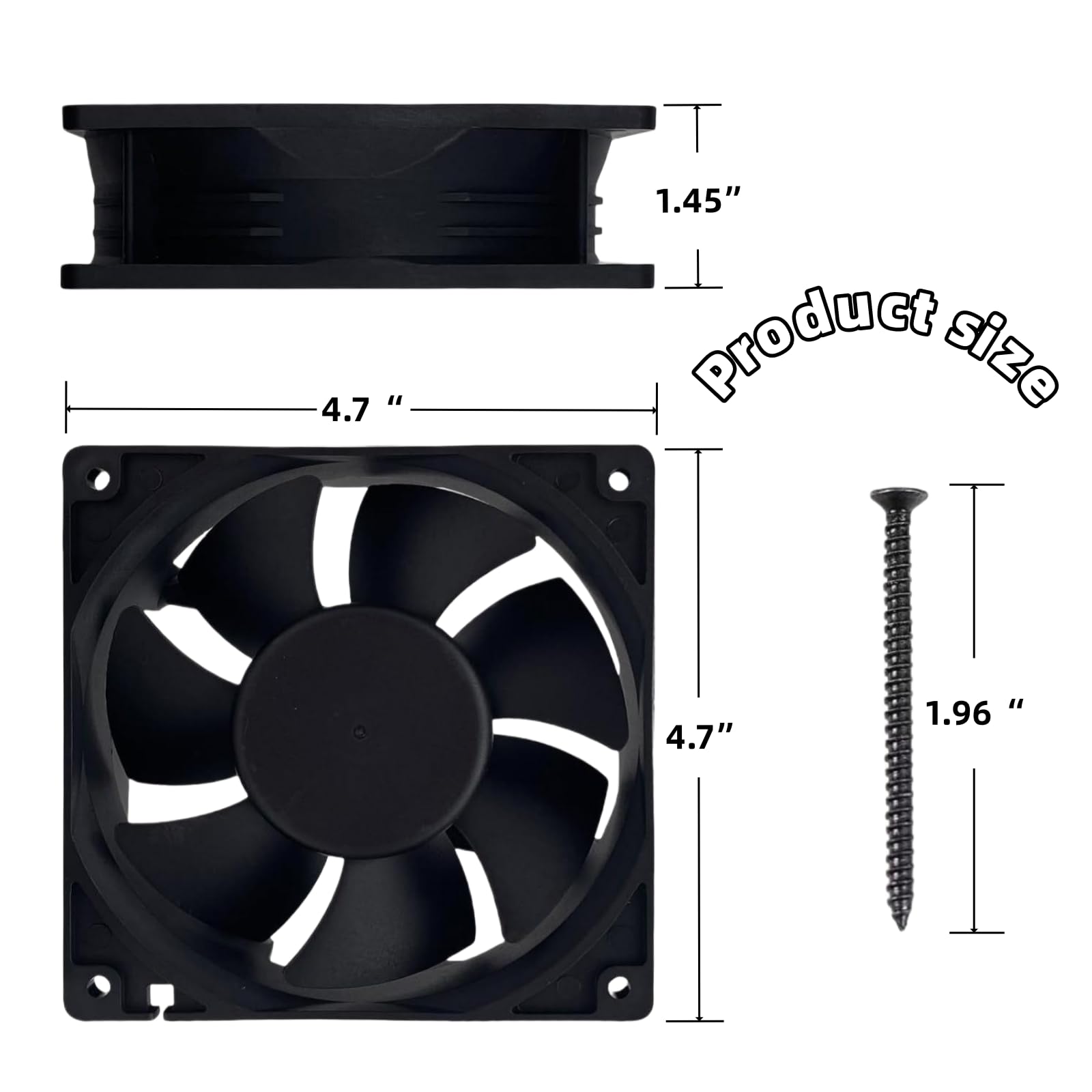 Replacement 9904190040 Fan kit, Suitable for Masterbuilt Gravity Series 560/800/1050 XL Digital Charcoal Grill+Smoking Machine, Model 990419004, Compatible with Masterbuilt MB20041020, MB20040221