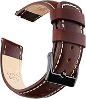 Vista 18 de Ritche Correas de Reloj de Cuero de Liberación Rápida Regalo de Navidad, Correas de Reloj Genuinas para Hombres y Mujeres, Correa de Reloj de Cuero