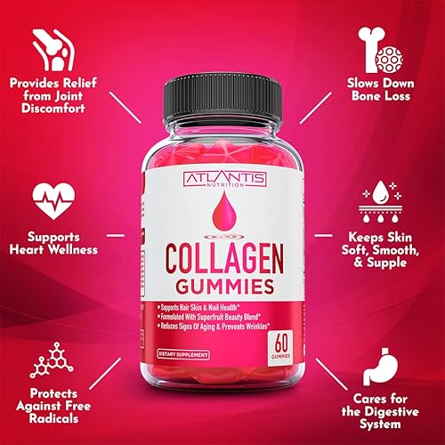 Miniatura 6 de Atlantis Nutrition Gomitas de colágeno 60 + 60 gomitas de magnesio
