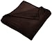 Pinzon Velvet Plush Blanket - King, Chocolate