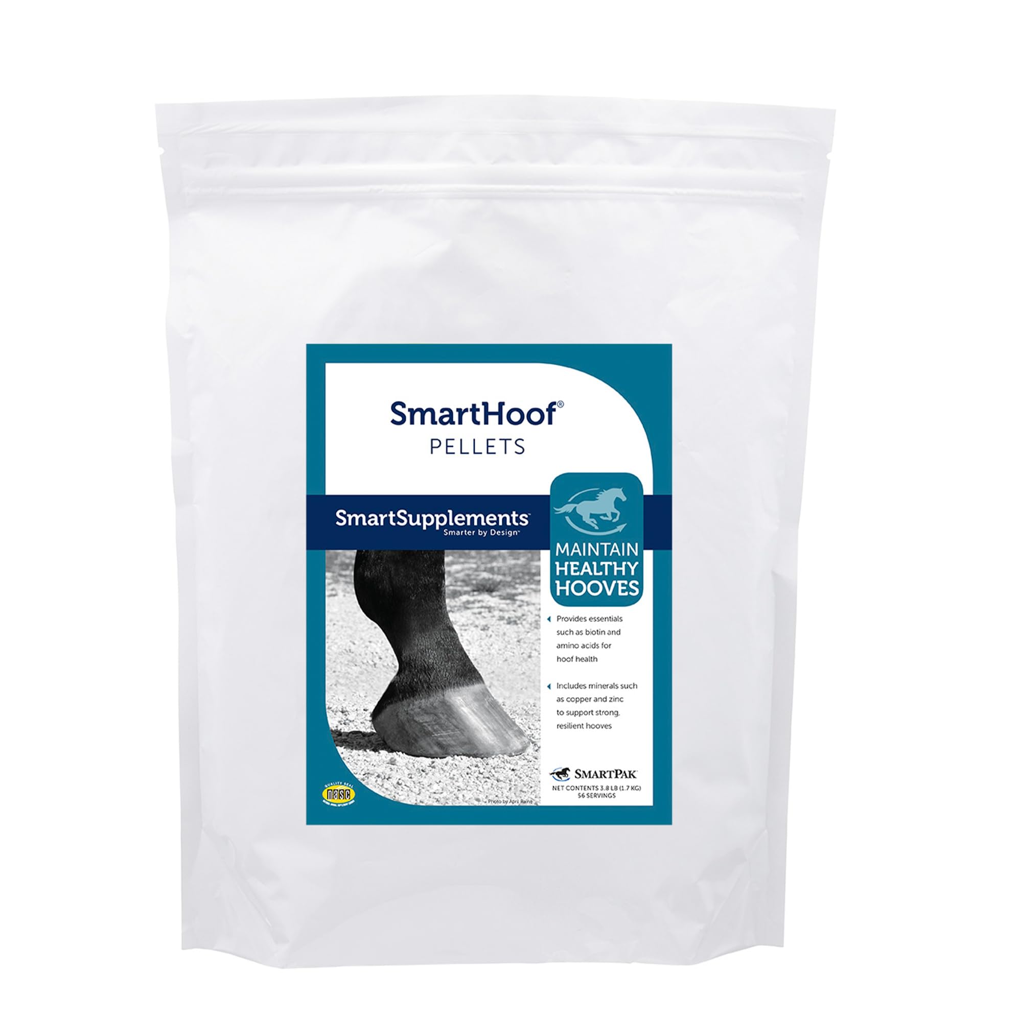 Sponsored Ad - SmartHoof Pellets | Horse Biotin Joint Support Supplement with Essential Minerals for Healthy Hooves | Contains Methionine, Lysine, Copper, Zinc and More | 56 Servings | 7.6 lb Bag