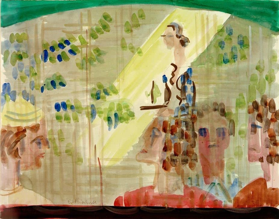 Peinture murale Fehmarn Kirchner, impression sur toile haut de gamme de 60x90cm