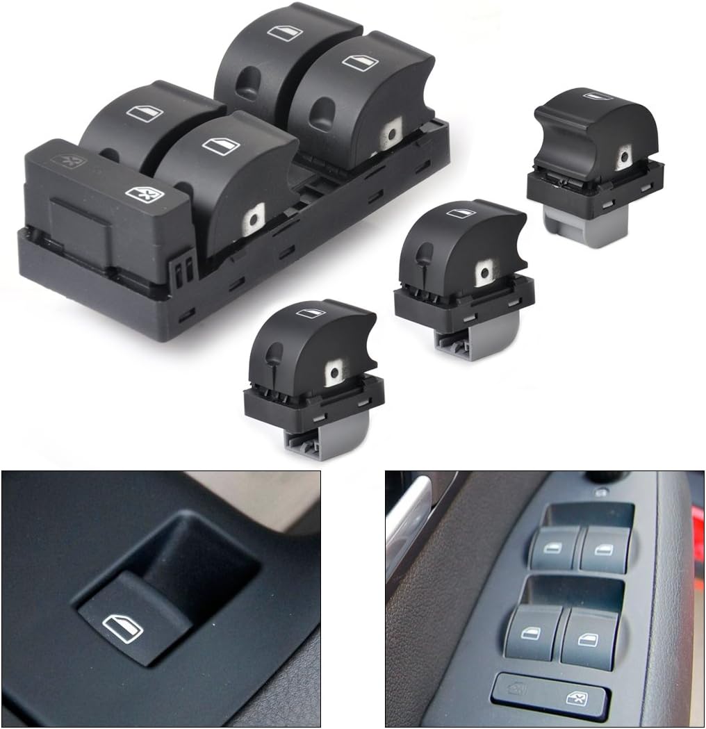 マスター パワー ウィンドウスイッチ 乗客側 アウディ A4 B6 B7（2002-2008）用 セダン 対応